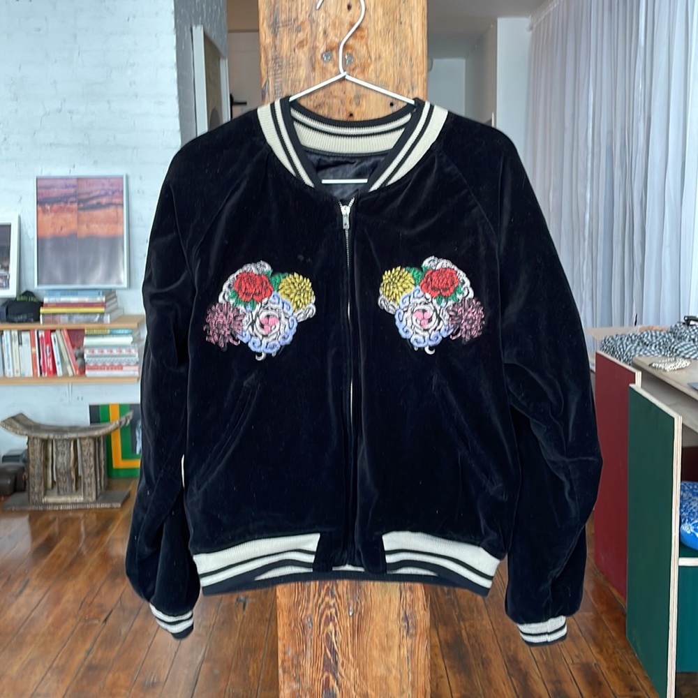 Japanese Sukajan Embroidery Reversible Bomber